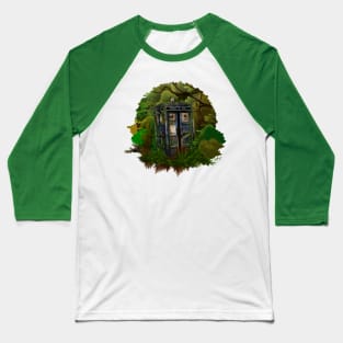 Abandoned Tardis in the deep jungle Baseball T-Shirt